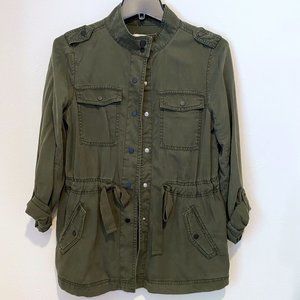 Loft olive green lightweight utility jacket